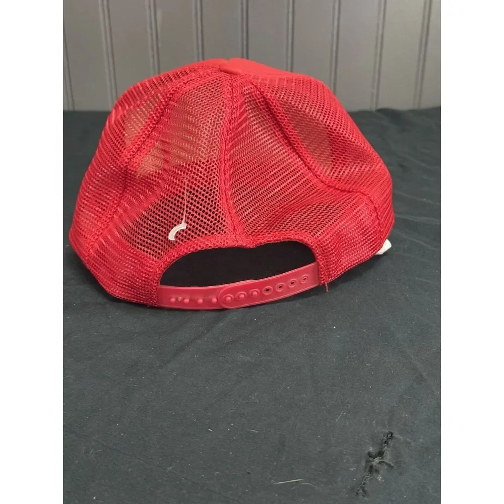 Vintage Toronto Alaska Hwy Yukon Red Trucker Hat Mile 590 Contact‎ Creek Lodge